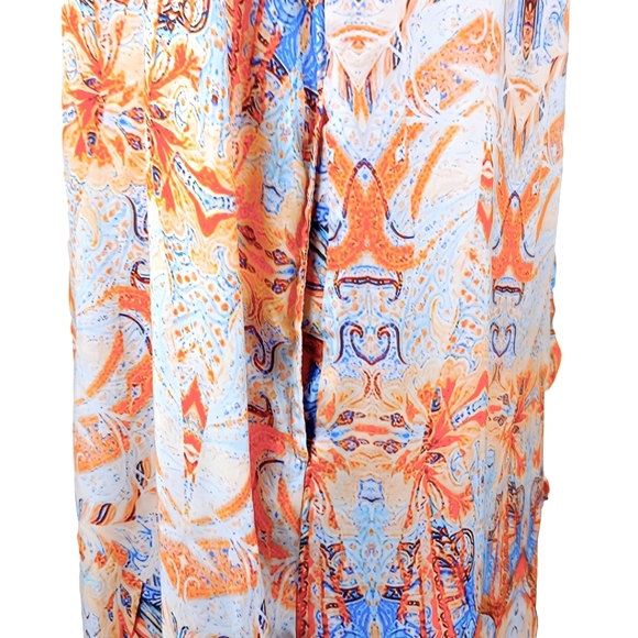 Tangerine NYC Geometric Print Mini Dress Sleeveless Size M Pockets Multicolor - Picture 7 of 9